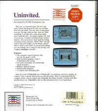 Box shot Uninvited (DOS)